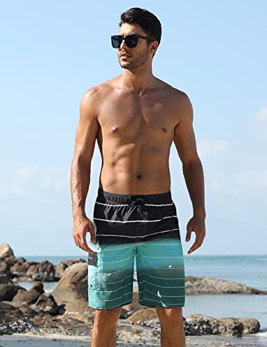 ninovino Men's Summer Holiday Swim Trunks Beach Board Shorts with Lining4