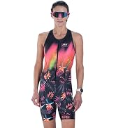 Zoot Women's LTD Tri SLVS Fz Racesuit, Sleeveless Cycle Race Swim Bike Run Tri Suit, Padded Chamo...