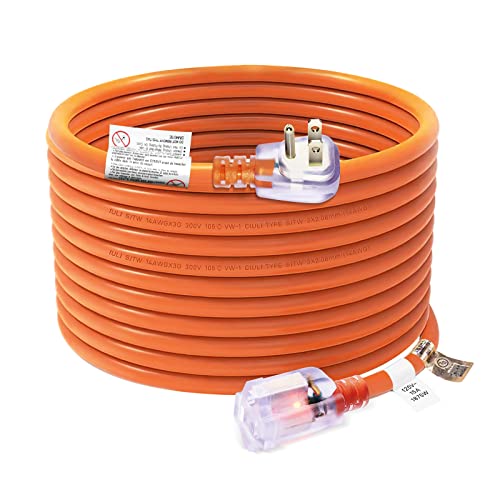 Firmerst 25 Ft 14/3 Lighted Outdoor Extension Cord Sjtw Flat Plug #TOP18