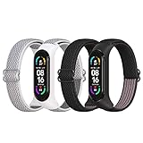 【Material suave】 La correa Mi Band 6/5 está hecha de nailon, que es duradero y suave, mejora el flujo de aire y la comodidad, evita la irritación de la piel y le brinda una experiencia de uso más