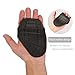 Lifting Grip Pads Anti Workout Gloves for Weightlifting Bodybuilding, Black