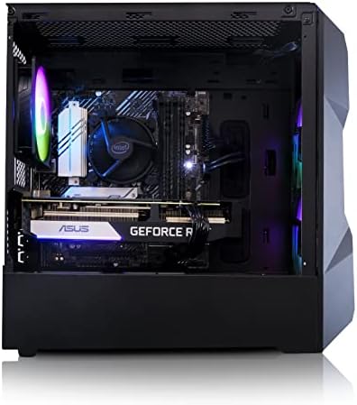  | Gaming PC, Desktop PC, Intel 11400F 4.4GHz Six Core, H510M Motherboard, Asus Dual RTX 3060 Ti 8GB LHR, 16GB 3200MHz, 1TB Gen3 NVME SSD, TD300 RGB Glass Case, Wifi, PC Gaming with Windows 11