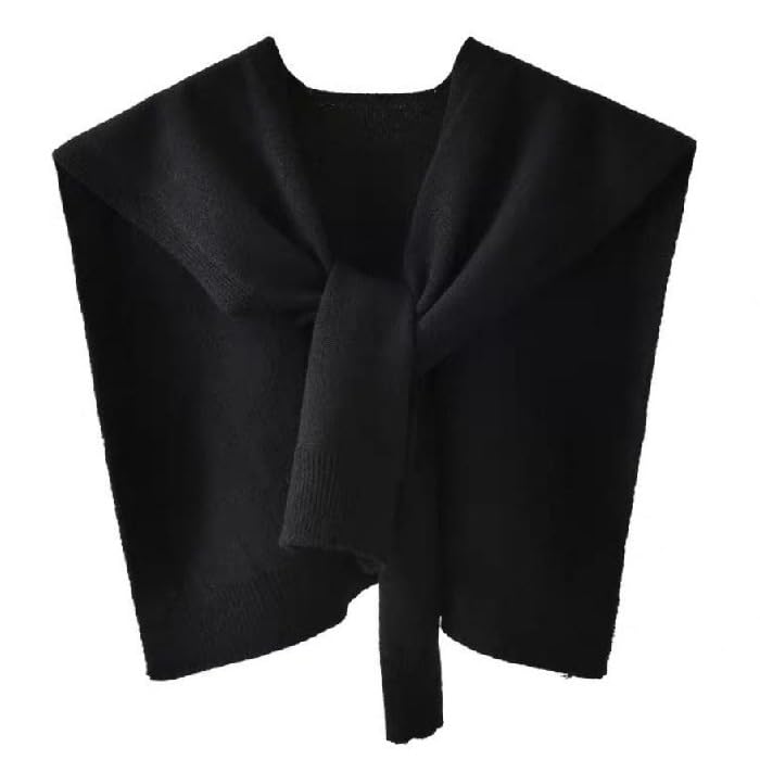 Sweater Shawl Wraps for Women Sweater Knitted Knotted Shawls Travel Casual Scarf Cape Shoulder Tops2