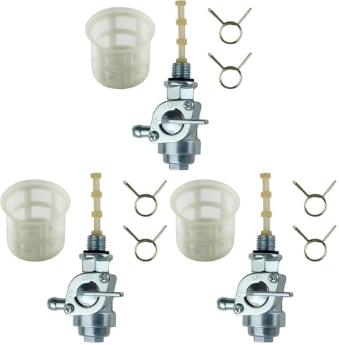Image of YAMAKATO Generator Petcock Fuel Tank Shut Off Valve Gas Switch 310574GS for Champion Generac 310573GS 193272GS 204743GS All Power Briggs and Stratton etc., M10X1.25mm (Pack of 3)