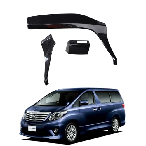 新型 トヨタ に適用 アルファード ヴェルファイア 20系 前期 後期 インテリアパーツ VELLFIRE ALPHARD 20 車種専用 内装トリムパーツ ハイエンド ファッション カスタム アクセサリー 簡単な取り付け カーボンファイバートーン (セン