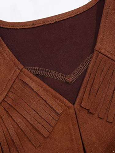 iiniim Kids Cowboy Cowgirl Waistcoat Halloween Medieval Renaissance Sleeveless Jacket Vest Top4