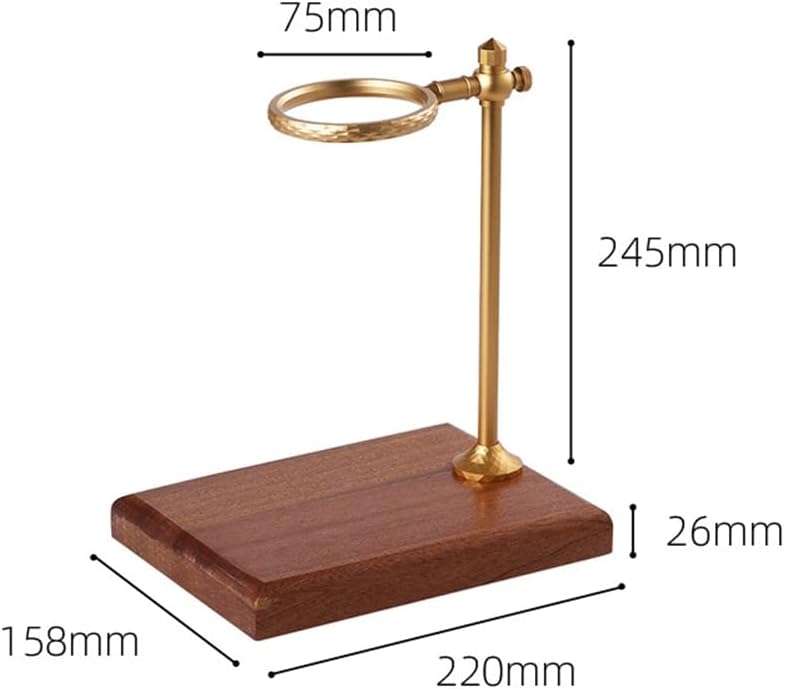 Riboni Pour over Stand Coffee Station Drip Coffee Maker Pour over Pour over Coffee Dripper Adjustable Coffee Filter Stand Holder with Wooden Base