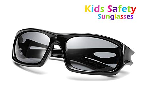 FEISEDY Kids Polarized Sport Sunglasses Rubber Frame Boys Girls 3 to 12 Age Children Gift B24533