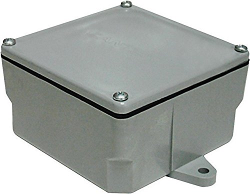 5133710U 6 x 6 x 4 in. PVC Molded Junction Box