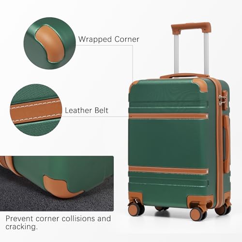 Long Vacation Luggage Set 4 Piece Luggage Abs Carry On Suitcase Hardside Luggage With Tsa Lock Spinner Wheels Travel Bag thumb #3