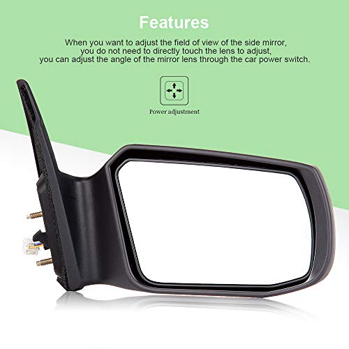 Scitoo Side View Mirror Passenger Side Mirror Fit Compatible With 2007 2008 2009 2010 2011 For Nissan Altima Power Adjustment Non-Folding Non-Heated #TOP3