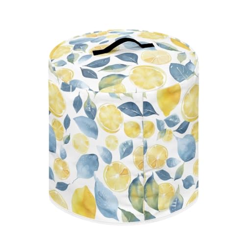 Image of Leaves Lemon Kitchen Appliance Accessory Practical Dust Cover | Easy to Remove Easy to Use Suitable for Crock Pot Air Fryer Birthday Gifts for Friends and Families Decor Kitchen 3 Quart
