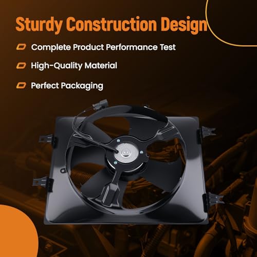 Image of maXpeedingrods Air Conditioner AC A /C Condenser Cooling Fan Assembly w /Motor for Honda Odyssey 1999-2004, 620231 HO3113115 38615P8FA00