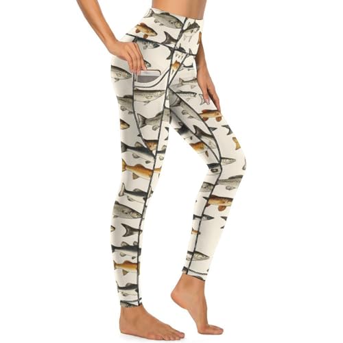 Legging imprimé poisson idéal pour vos séances de yoga matinales