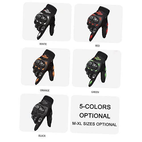 yeacher Luvas de motocicleta masculinas tela sensível ao toque dedo inteiro moto corrida moto ciclis