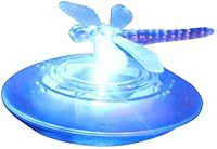 Vista 4 de LIYYA Luces solares flotantes para piscina, luces solares de libélula decorativas al aire libre, RGB que cambian de color, luces solares