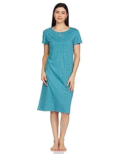 Image of Amazon Brand - Eden & Ivy Women's Cotton Knee Length Regular Fit Nighty