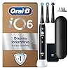 Oral-B Spazzolino Elettrico Ricaricabile iO 6 Nero, 1 Spazzolino Elettrico, 3 Testine Oral B Di Ricambio, Custodia Da Viaggio, Pulizia Denti Efficace