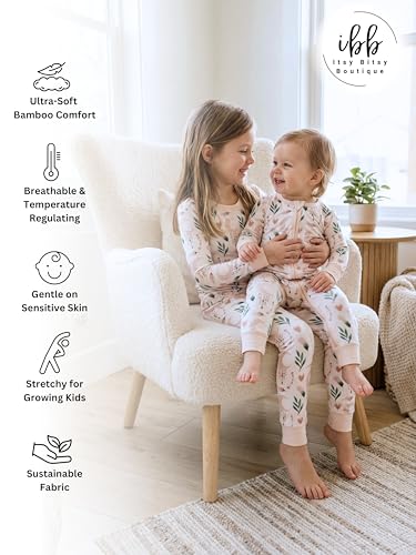 Image of ITSY BITSY BOUTIQUE Viscose Bamboo Baby Pajamas - Boys and Girls Footie Sleeper Convertible 2-Way Zipper Sleeper