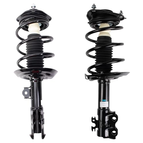 Image of TRQ Front Driver Side Strut and Spring Assembly Set Loaded Compatible with 16-21 Toyota Prius 1.8L Front Wheel Drive Automatic Transmission Prius Prime AWD-e