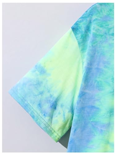 SHENHE Boy's Tie Dye Tee Graphic Print Crewneck Short Sleeve Loose Summer T Shirt Tops4