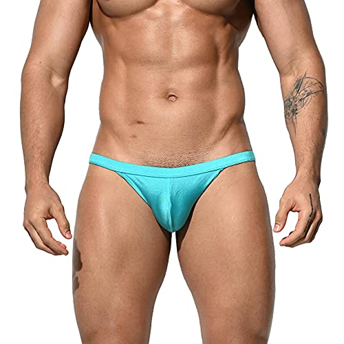 Men's Super Low Waist Gay Sexy Sunbath Swimwear Solid Swimming Bikini2