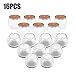 16Pcs Transparent PVC, Practical Home Chair Round Foot Pad Protective Table Chair Furniture Leg Non Tools Home Improvement Cover 16 Pieces Pack Slip Foot Cups Cover Floor or 25