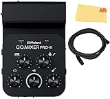 Roland GO:MIXER PRO-X Audio Mixer for Smartphones Bundle with Microphone Cable and Austin Bazaar Polishing Cloth