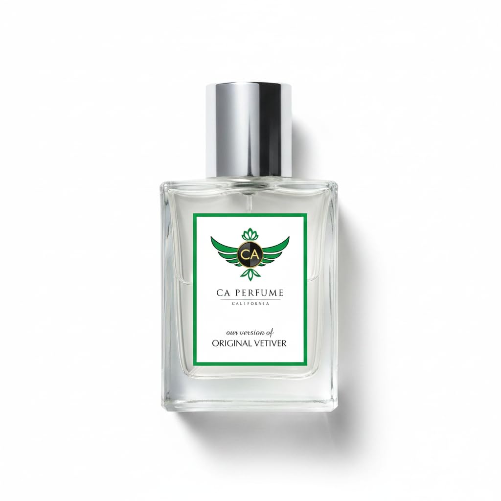 CA Perfume Original Vetiver Woody Spicy Men's Eau de Parfum - HumanSafe™ Verified - MEI™ Mood Boosting - Haitian Vetiver and Sandalwood - Long Lasting Fresh EDP - 1.7 Fl Oz