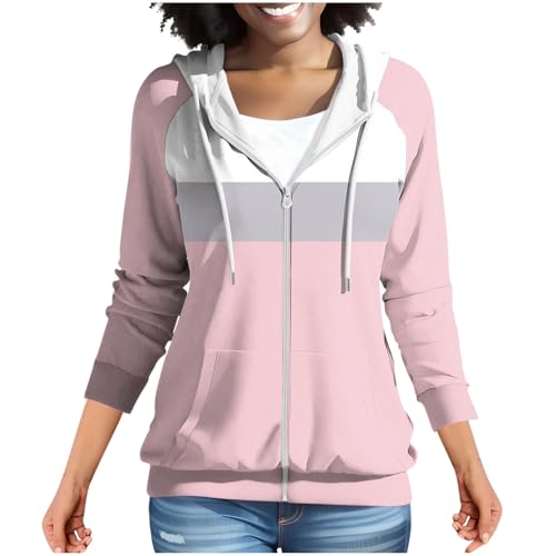 Sweat femme zippé imprimé multicolore Jamicy en taille S-3XL