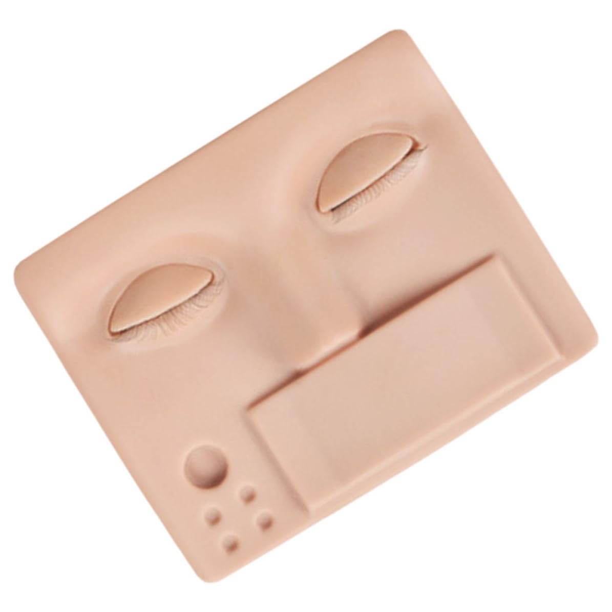 Lash Mannequin Head Practice Kit Removable Realistic Eyelids Silicone Material for Beginners and Advanced Professionals for Lash Extension Practice