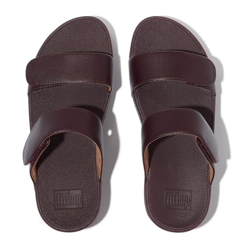 FitFlop Women's Lulu Adjustable Leather Slides Buckle3