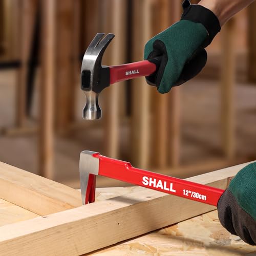 SHALL 3-Piece Nail Puller Tool Set, 12’’, 10’’, 8’’ - Heavy Duty & Mini Cats Paw Pry Bar, Utility Claw Bar, Wonder Bar, 40Cr Alloy Steel Crowbar Tool for Home Remolding & Woodworking - Image 7