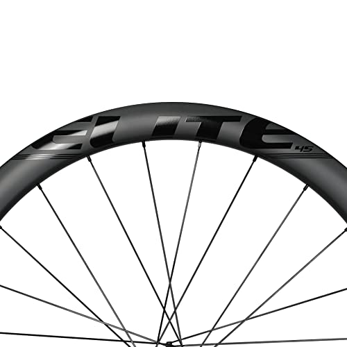 Elitewheels 700C Clincher Carbon Wheelset Disc Brake：45Mm Depth Quality Carbon Ud Finish Rim Road Cycling Tubeless Compatible Clincher #TOP6