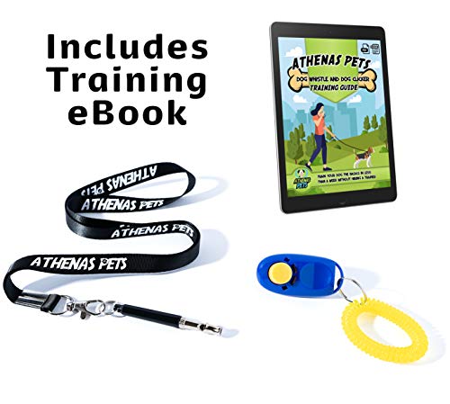 Athenas Pets Adjustable High Frequency Ultrasonic Dog Whistle to Stop Barking with Lanyard