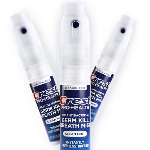 Crest Pro-Health | Portable Alcohol-Free CPC Mist with Clean Mint Flavor | Instant Fresh Breath - 3 Count (0.24oz/7ml) Breath Spray - image 3