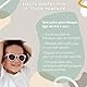 BÉABA, Babysonnenbrille 9-24 Monate, 100% UV-Schutz - CAT 3, Seitenschutz, optimaler Komfort, 360° verstellbare Bügel, sehkorrekturfähig, Retro Delight Kollektion, Blush