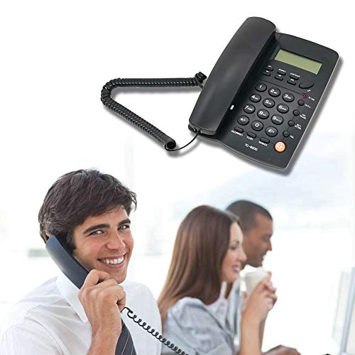 Corded Phone With Caller Id, Home Office Landline Phone With Speakerphone Multi-Function Phone With Alarm Clock Speed Dial Memory Business Desk Telephone #TOP5