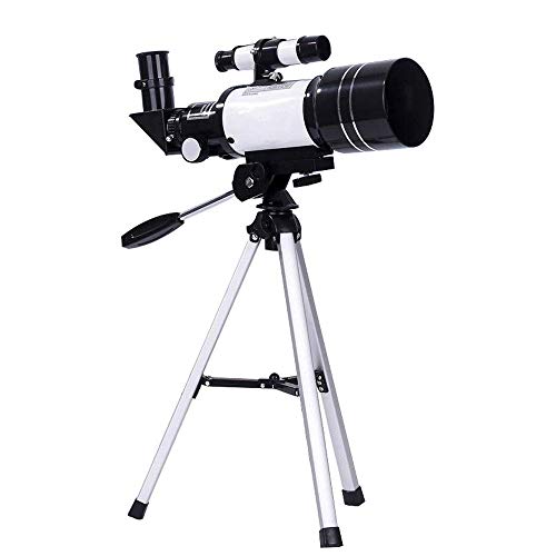 Telescopio astronómico refractor con trípode y dos oculares miniatura 1