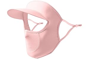 UV Protection Full Face Cover Sun Shield Hat with Eye Shield for Women