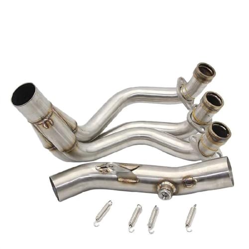 Motocicleta Exhaust Pipe Para Y&amaha Para MT09 2014-2017 Colectores De Escape De Motocicleta Mangueras Delanteras Abajo Codo Ajuste Silenciador 51mm Silenciador De Escape