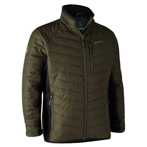 Deerhunter Moor Padded Jacket with softshell Adventure Green XXXXX-Large Green - Hunting jacket insulated weatherproof for Men