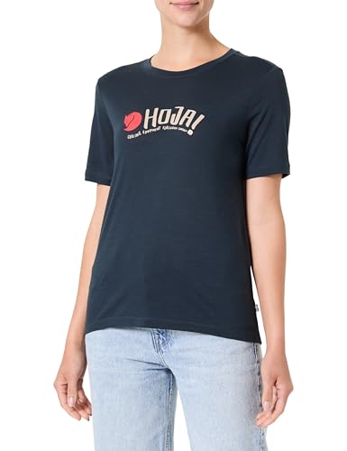 Fjällräven Damen Hoja Wool T-Shirt, Dark Navy, XS