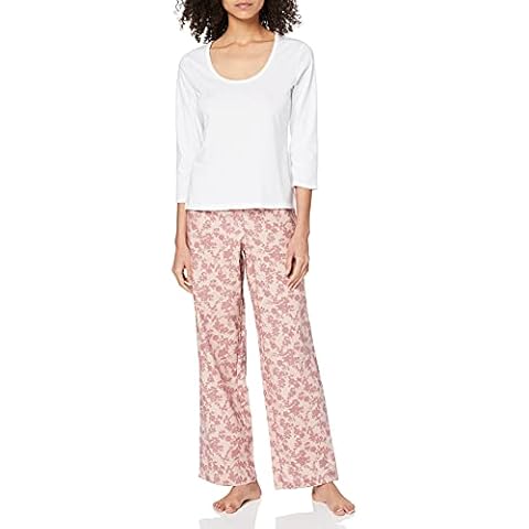 Iris & Lilly Damen Schlafanzug-Set Flanell Cover