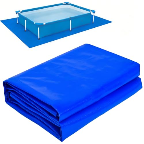 Gonioa 11 x 7.8 FT Pool Pad Tarp for Under Pool Liner Pad Under Pool Mat for Above Ground Pools Thickened Pools Tarp Pools Ground Pads to Prevent Puncture and Extend Liner Life