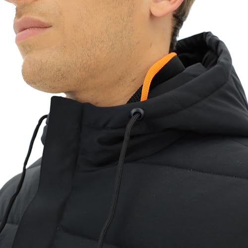 Jeep Xp Men's Padded Technical Jacket Jx23a Coupe Vent Capuche - 6