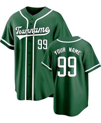 Custom Baseball Shirts for Men/Women/Youth Personalized Jersey Shirt Stitched or Printed Name Number