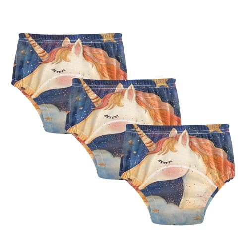 Coikll Good Night Horse Toddler Training Underwear Waterproof Baby Pee Pants -3T