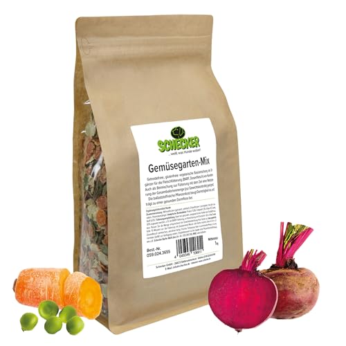 Schecker Ergänzungsfuttermittel - Gemüsegarten Mix - getreidefrei - glutenfrei - vegetarisch - vegan - veggi - Gemüseflocken 1 kg