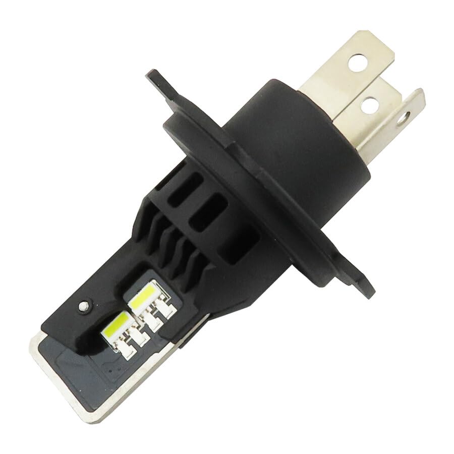 NOMURA Lampadine LED H4 H/L Obsidian Space White 6000K Canbus - 6x Luminosità, 3300lm, Anti-Errore